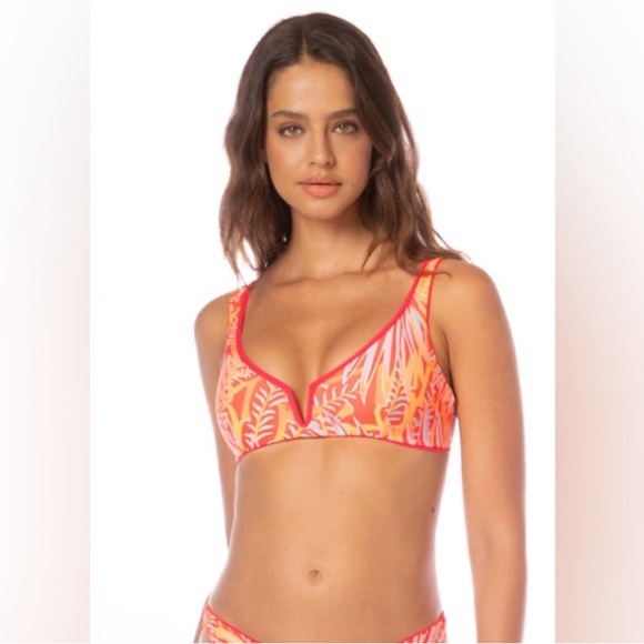 Maaji Other - NWT Maaji Coral Crush Victoria V
Wire Bralette Bikini Top